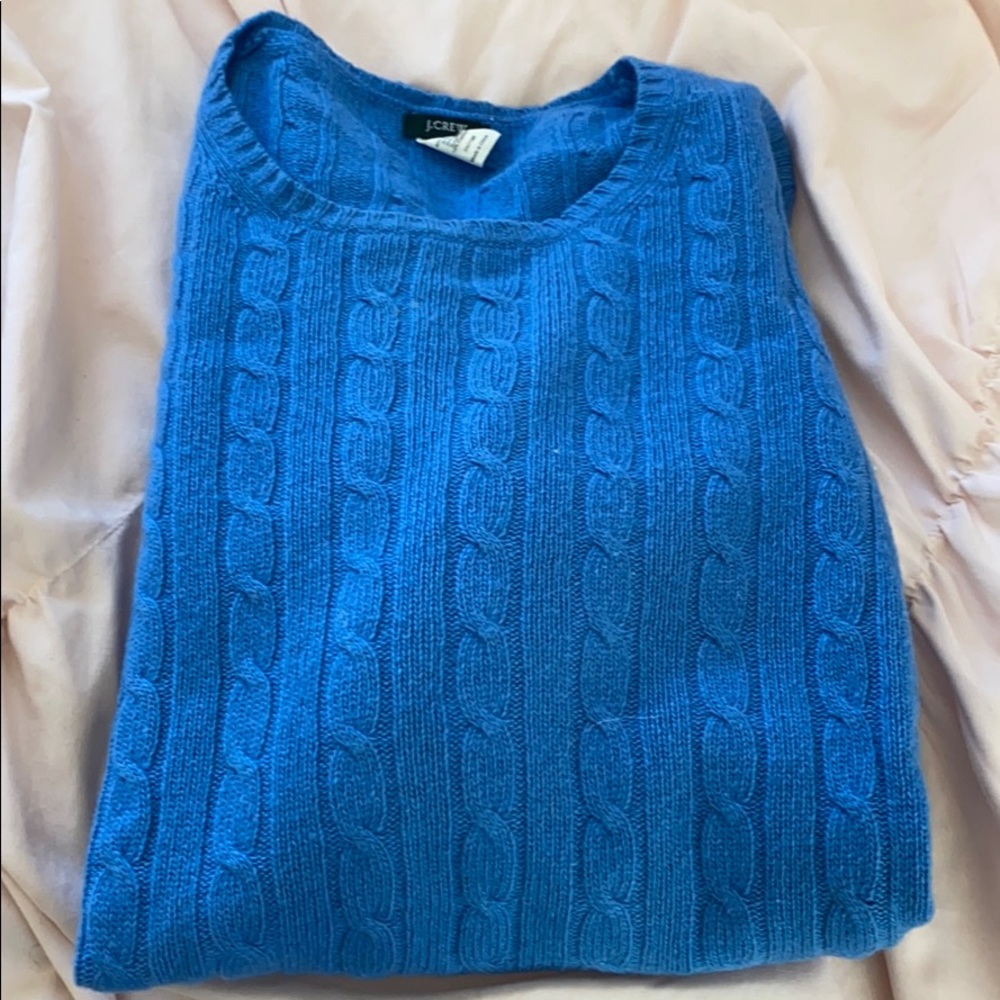 Jcrew cashmere light blue sweater